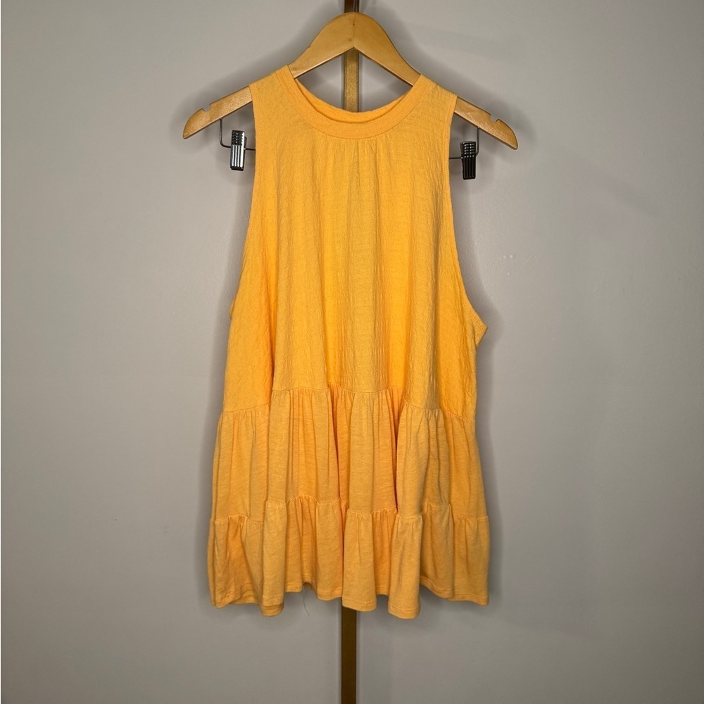 Free People Ruffled Tank Top
